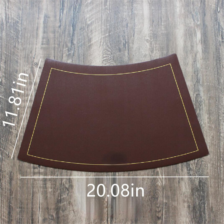 Captive Gala Leather/Faux Leather Solid Colour Wedge Placemat Wayfair